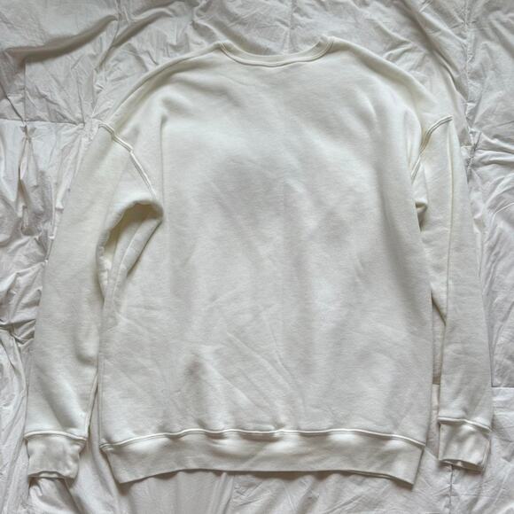 oat collective White graphic crewneck sweatshirt support your local farmer sz XL - Picture 7 of 7